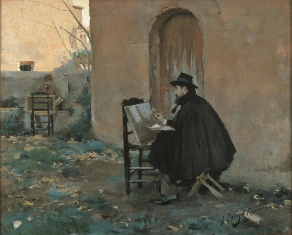 Retratándose, Ramón Casa y Salvador Espriu