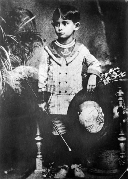 Franz Kafka a los 6 años
