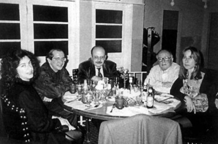 Augusto Monterroso Con Bárbara Jacobs, José María Conget, Manuel Vázquez Montalbán y Maribel de Conget