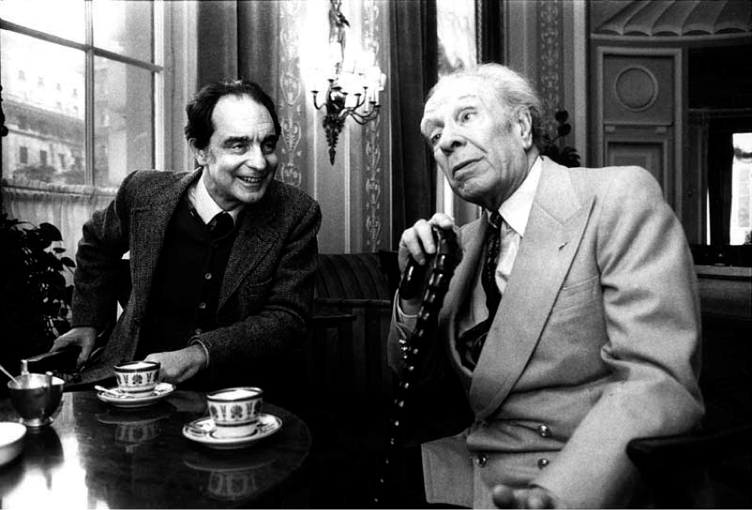Italo Calvino y Jorge Luis Borges